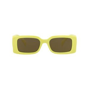 Gucci Square-Frame Injection Sunglasses Yellow Womens